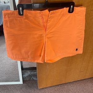 Orange Ralph Lauren Polo shorts- like new smoke and pet free home